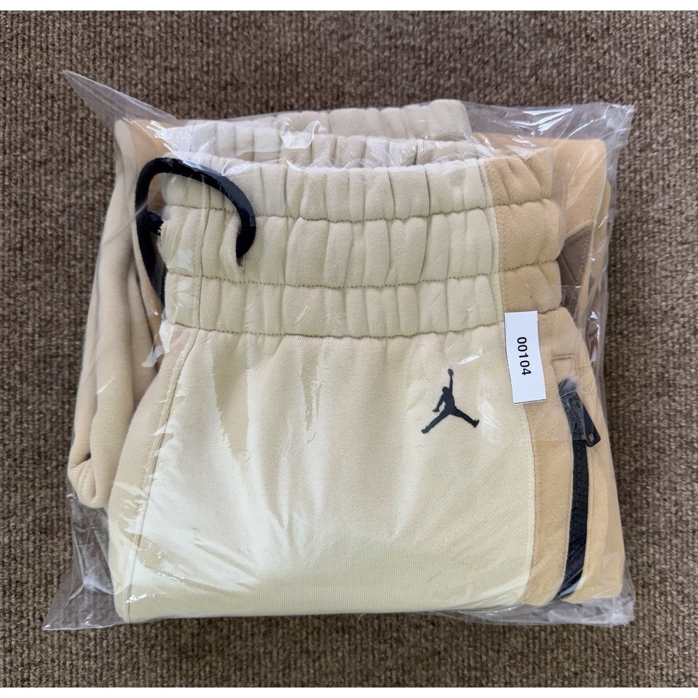 Jordan Women's Fleece Jogger Pants S Team Gold Club Gold CQ6673-783 Zip - Picture 13 of 13